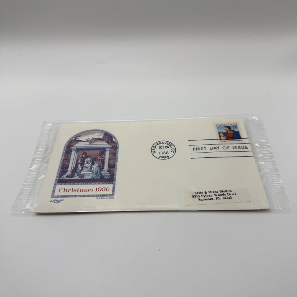 Artmaster Christmas 1986 First Day of Issue Envelope 22c Perugino Stamp FDC